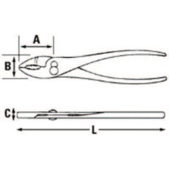 PLIER SLIP-JOINT W/GRIP-STANLEY-PROTO *-577-275G