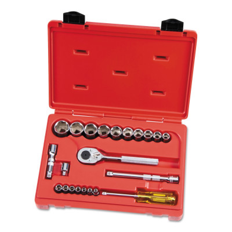 SET SKT 1/4-3/8 DR 22 PC-STANLEY-PROTO *-577-47152