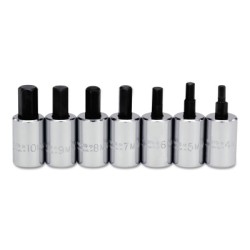 7PC. 3/8DR HEX BIT METRI-STANLEY-PROTO *-577-4990-MST