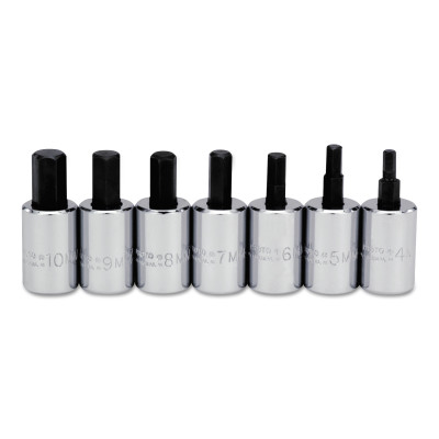 7PC. 3/8DR HEX BIT METRI-STANLEY-PROTO *-577-4990-MST