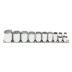 SET SKT 3/8 DR 10 PC 12-STANLEY-PROTO *-577-52118
