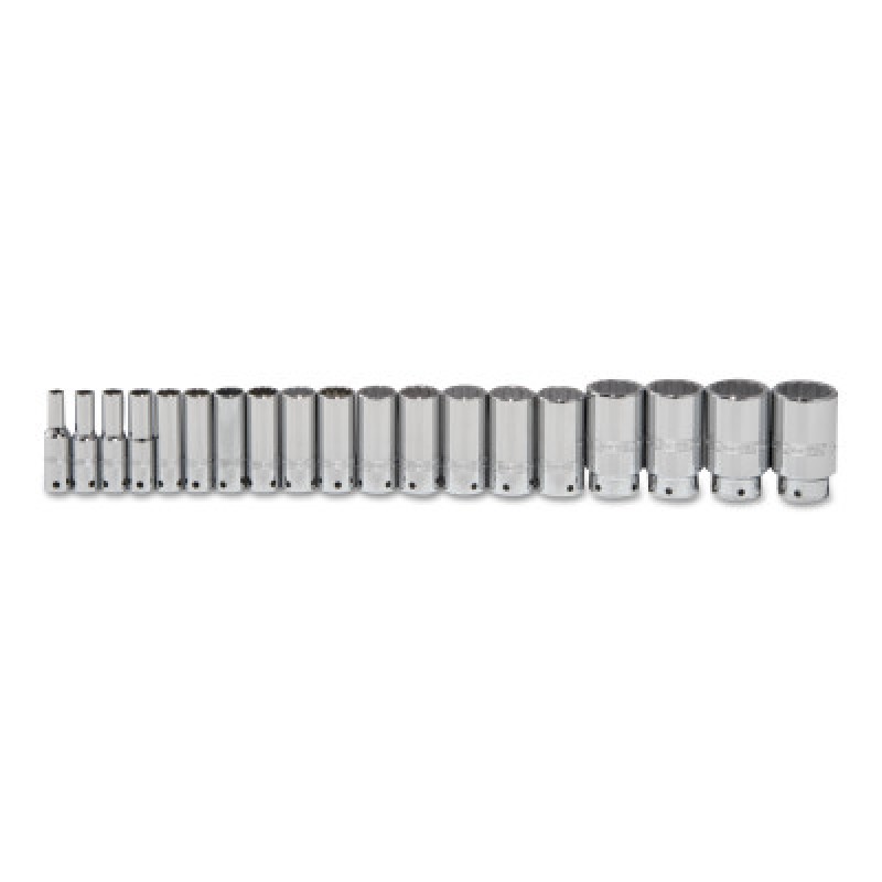 SET SKT 1/2DR 19PC 12PTD-TETH-STANLEY-PROTO *-577-54105-TT