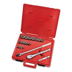SET SKT 1/2 DR 18 PC 6 PT-STANLEY-PROTO *-577-54122XL