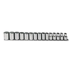 SET SKT 1/2 DR 15 PC 12METRIC-STANLEY-PROTO *-577-54206