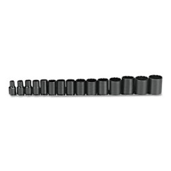 SET SKT 1/2 DR 15 PC BLA-STANLEY-PROTO *-577-54302