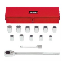 SET SKT 3/4 DR 13 PC 12-STANLEY-PROTO *-577-55100