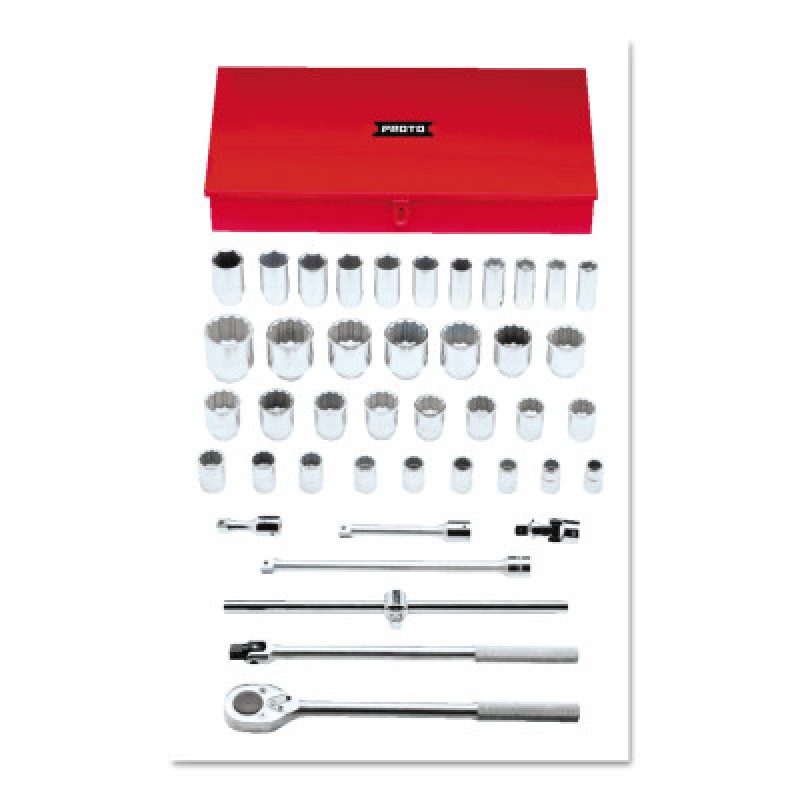 SET SKT 3/4 DR 42 PC 12-STANLEY-PROTO *-577-55106