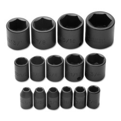 SET SKT IMPACT 3/8 DR 15-STANLEY-PROTO *-577-72106