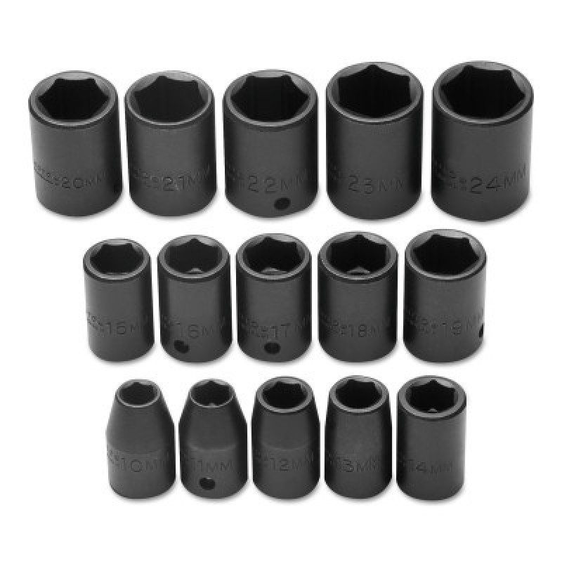 15-PC. 1/2DR. METRIC IMP-STANLEY-PROTO *-577-74204