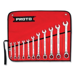 11PC RATCHETING COMBO WRENCH SET SAE-STANLEY-PROTO *-577-SCV-11SA