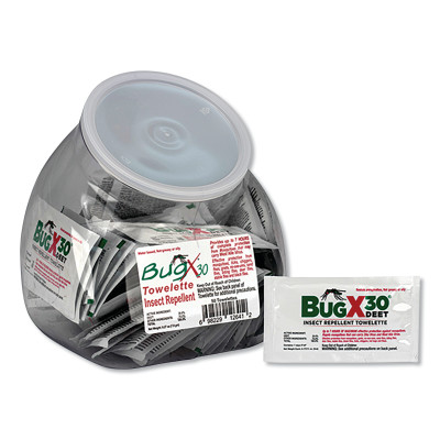 30% DEET  50 TOWELETTESIN FISH BOWL MERCHANDISR-ACME UNITED/PAC-579-18-760