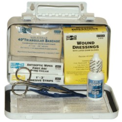 10 PERSON STEEL WEATHERPROOF FIRST AID KIT-W/E-ACME UNITED/PAC-579-6400