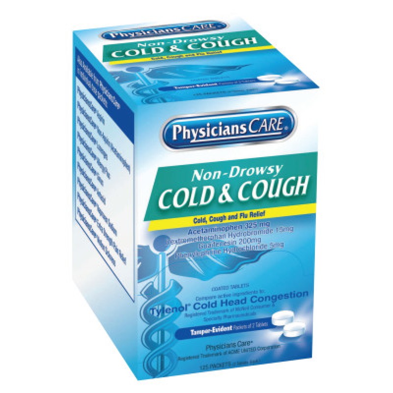 PHYSICIANSCARE COLD & COUGH- 125X2/BOX-ACME UNITED/PAC-579-90033