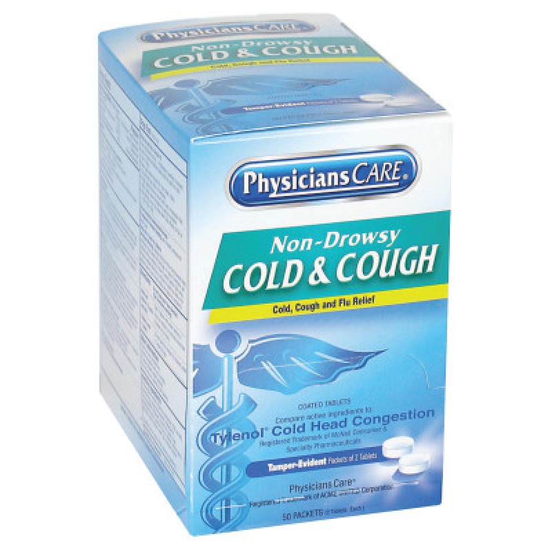 PHYSICIANSCARE COLD & COUGH- 50X2/BOX-ACME UNITED/PAC-579-90092