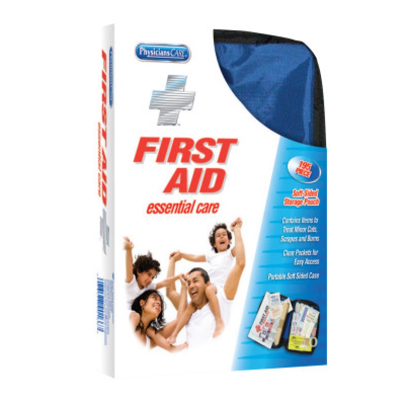 SOFT SIDED FIRST AID KIT: 195 PIECES-ACME UNITED/PAC-579-90167