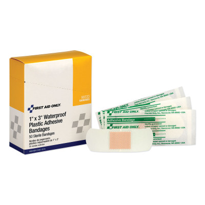 1" X 3" WATERPROOF STRIPS- 50/BOX-ACME UNITED/PAC-579-90333