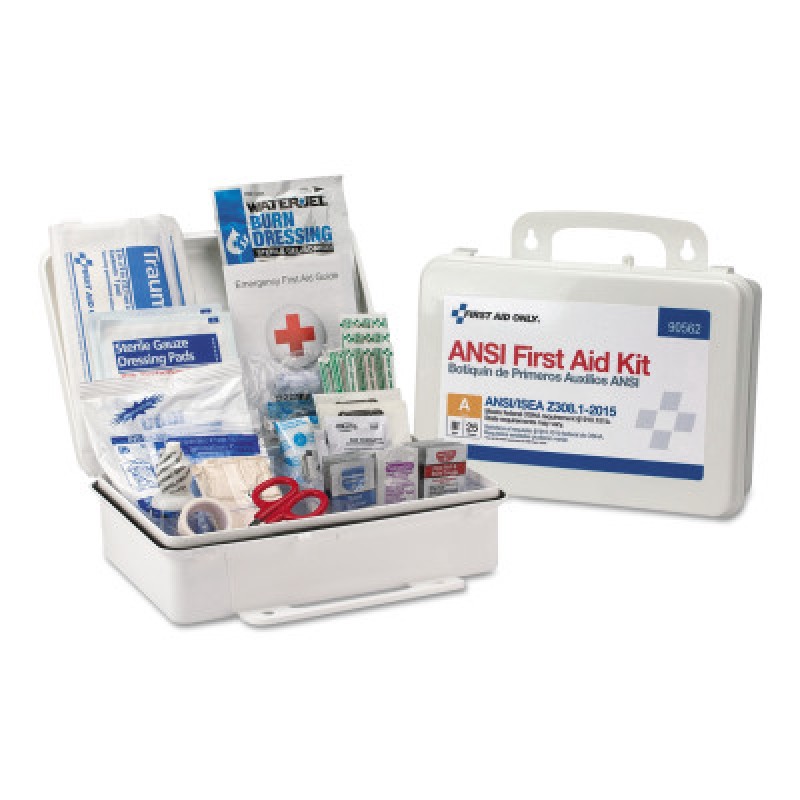 25 PERSON FIRST AID KIT ANSI A   PLASTIC CASE-ACME UNITED/PAC-579-90562