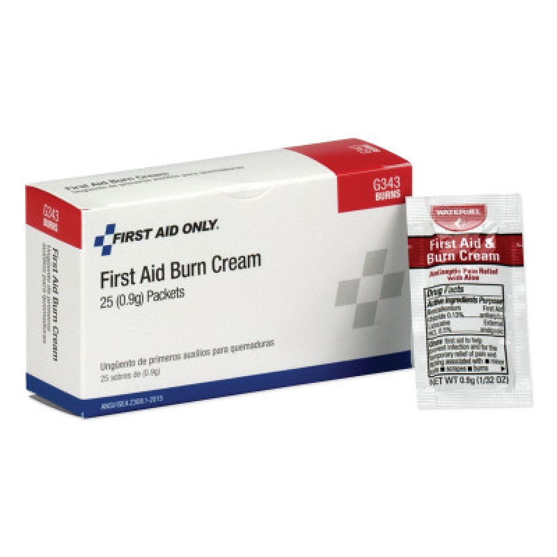 FIRST AID ONLY FIRST AIDBURN CREAM  BX/25-ACME UNITED/PAC-579-G343