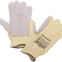 MEN'S JUNKYARD DOG KEVLAR STRING GLOVE LEATHER P-HONEYWELL-SPERI-582-KV18A-100-50