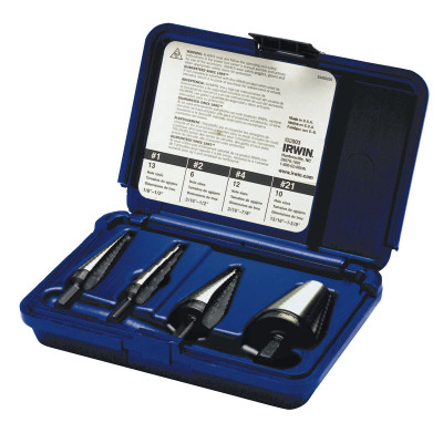 228 4 PIECE UNIBIT SET-IRWIN INDUSTRIA-585-10228