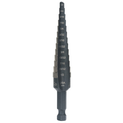 1 COBALT 13 HOLE SIZES (1/8"-1/2")- 1/32" INCREM-IRWIN INDUSTRIA-585-10231CB