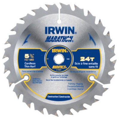 5-3/8IN X 24T FRAMING/RIPPING 10MM ARBOR - CARDE-IRWIN INDUSTRIA-585-14017