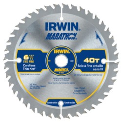 6-1/2" X 40T X UNIVERSAL5/8" CIRCULAR SAW BLADE-IRWIN INDUSTRIA-585-14023