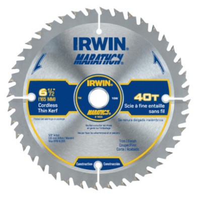 6-1/2" X 40T X UNIVERSAL5/8" CIRCULAR SAW BLADE-IRWIN INDUSTRIA-585-14023