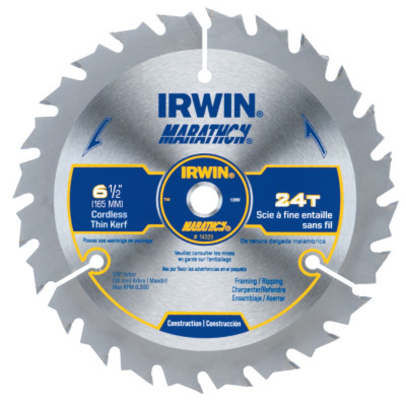 6-1/2IN X 24T FRAMING/RIPPING 5/8IN ARBOR - CARD-IRWIN INDUSTRIA-585-14029