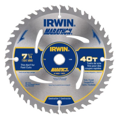 7-1/4 40T MARATHON CIR.B-IRWIN INDUSTRIA-585-14031