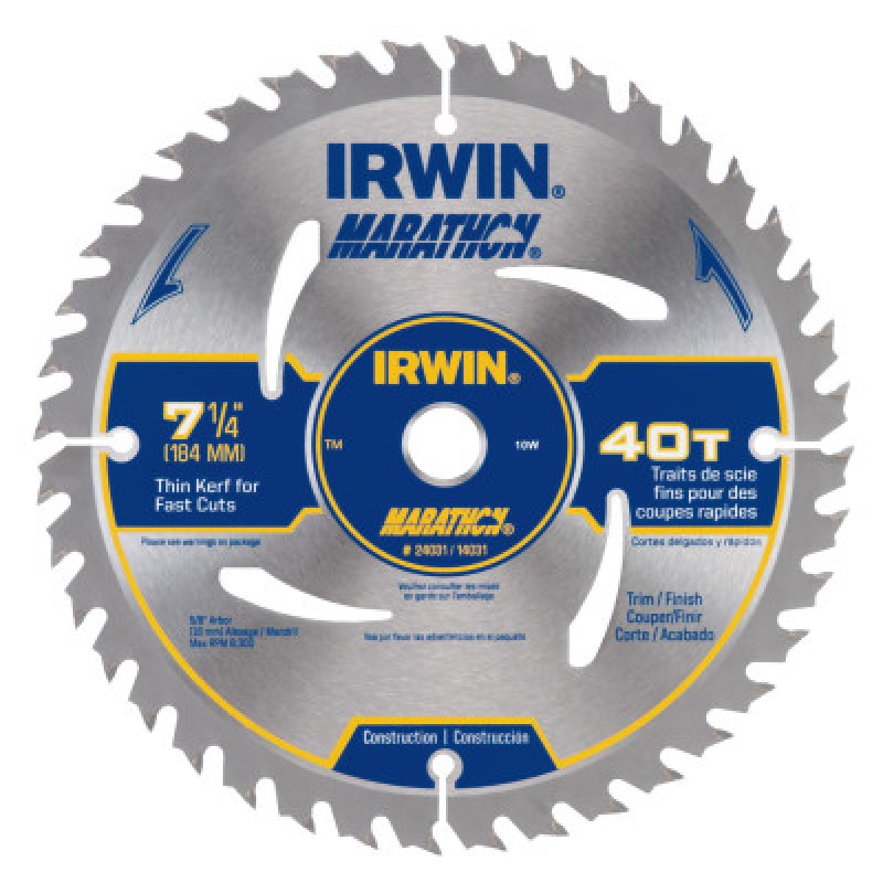 7-1/4 40T MARATHON CIR.B-IRWIN INDUSTRIA-585-14031