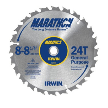 10" 24 TOOTH MARATHON PLUS SAW BLADE-IRWIN INDUSTRIA-585-24233