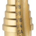 UNIBIT-3T 1/4"-3/4" STEPDRILL TIN-IRWIN INDUSTRIA-585-15103ZR