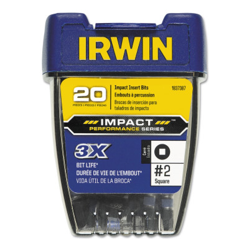 INSERT BIT IMPACT #2SQ X1"OAL 20/TICTAC-IRWIN INDUSTRIA-585-1837387