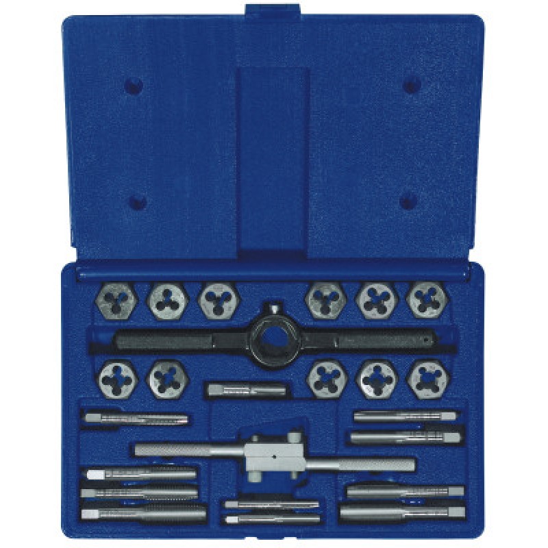 SET TAP&DIE 1/4-1/2 1 HEX HANS 1/4-1/2NC+N-IRWIN INDUSTRIA-585-24614