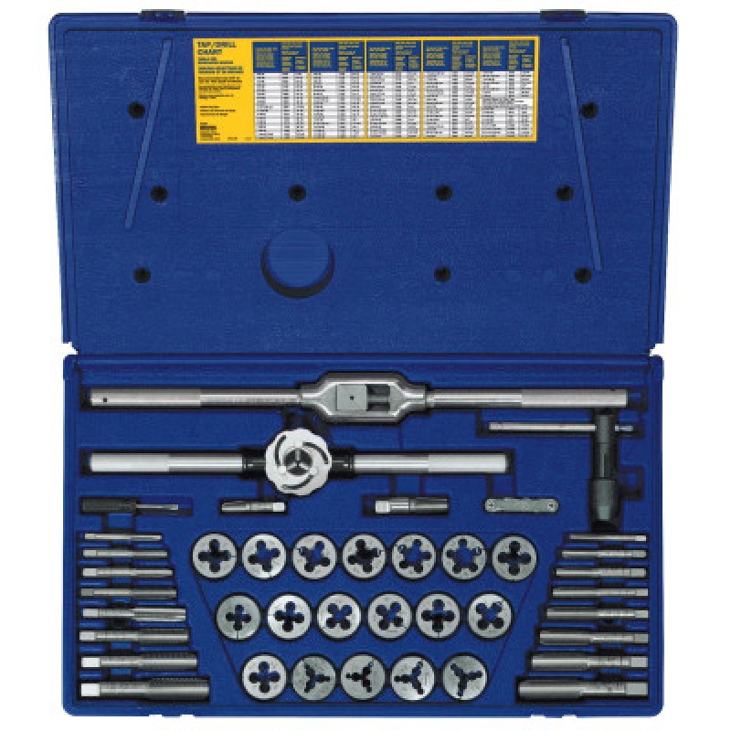41-PC. CARBON STEEL TAP& DIE SET-IRWIN INDUSTRIA-585-25941
