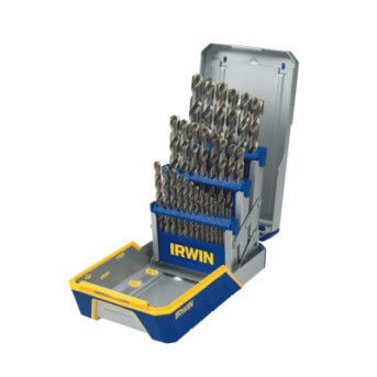 29 PIECE COBALT DRILL BIT SET W/CASE-IRWIN INDUSTRIA-585-3018002