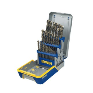 29 PIECE DRILL BIT INDUSTRIAL SET CASE TURBOMAX-IRWIN INDUSTRIA-585-3018006B