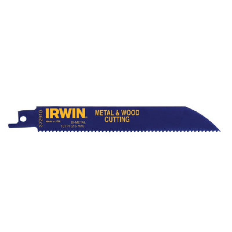IRWIN 8" RECIPROCATING SAW BLADE 10 TPI 5/PK-IRWIN INDUSTRIA-585-372810P5