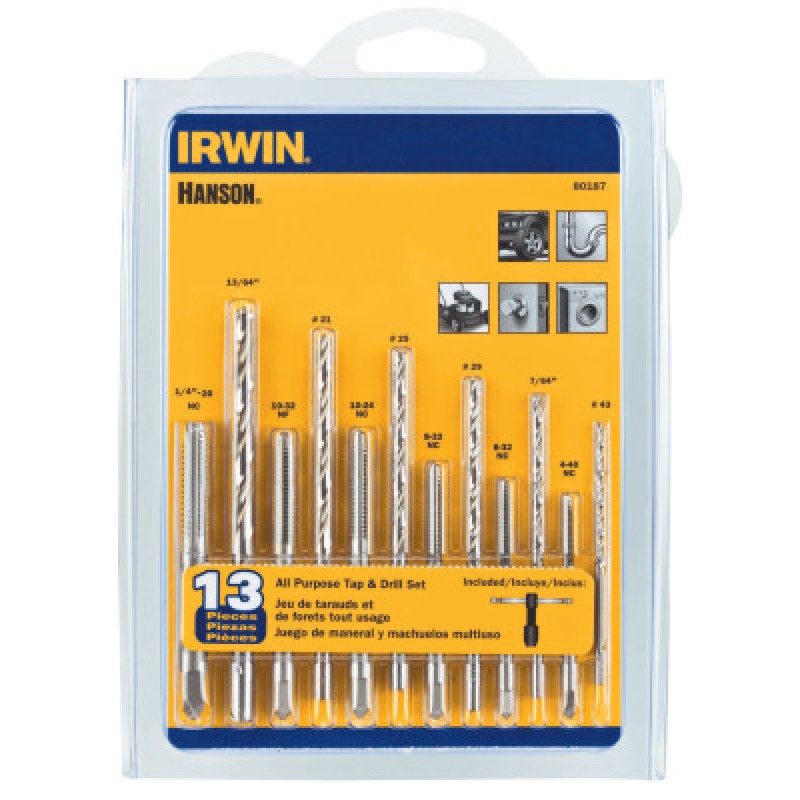 S-112C DRILL & TAP SET-IRWIN INDUSTRIA-585-80187