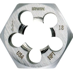 DIE 1/8-27NPT1 HEX CARDE-IRWIN INDUSTRIA-585-9502