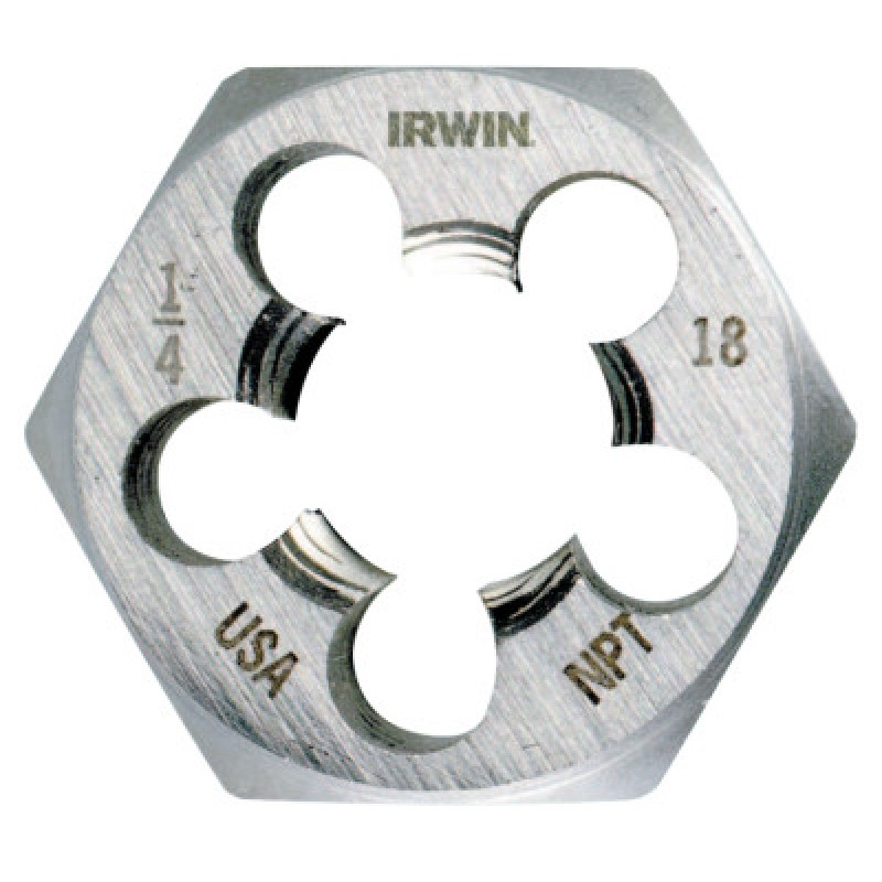 DIE 1/8-27NPT1 HEX CARDE-IRWIN INDUSTRIA-585-9502