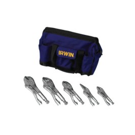 5PC LOCKING PLIER SET W/NYLON BAG-IRWIN INDUSTRIA-586-2077704