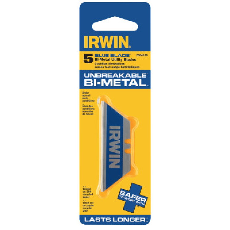 UTILITY KNIFE BI-MATERIAL BLADE(5/PK)-IRWIN INDUSTRIA-586-2084100