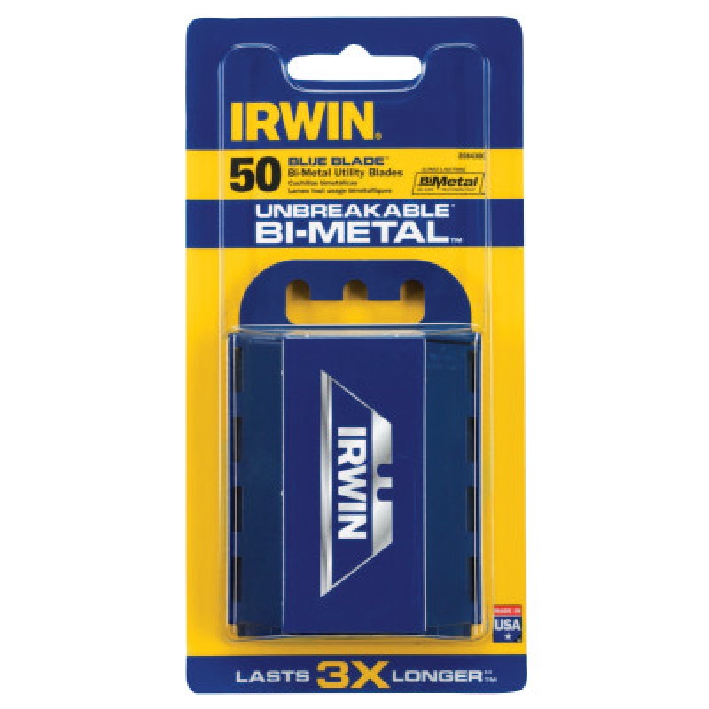 UTILITY KNIFE BI-METAL BLADE (50/PK)-IRWIN INDUSTRIA-586-2084300