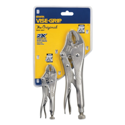 2 PC. ORIGINAL LOCKING PLIERS SET-10WR AND 5WR-IRWIN INDUSTRIA-586-37