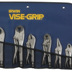 7 PC ORIGINAL LOCKING PLIERS KITBA-IRWIN INDUSTRIA-586-757KB