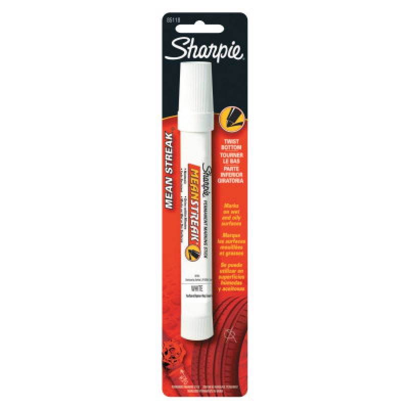 SHARPIE MEANSTREAK WHITE(1CT CARD)-SANFORD LP-652-85118PP