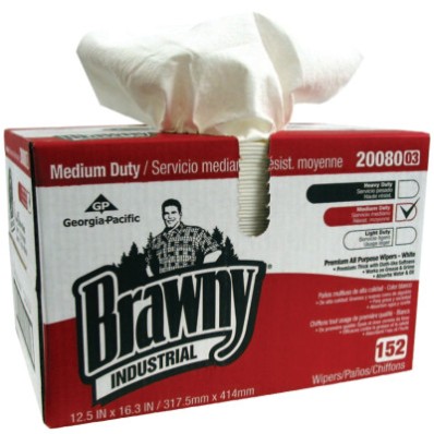 (1/CS) WIPER BRAWNY INDUSTMEDDUTY1/4CSDRC WHITE-ESSENDANT-603-20080/03