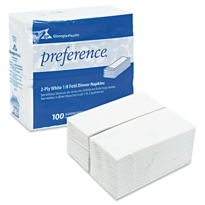 GPC31436CT NAPKINS 2-PLY 1/8FOLD WHT CT/3000-ESSENDANT-603-31436CT